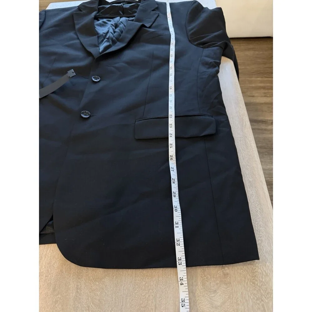 Banana Republic NWT Wool 2 Piece Modern Fit Black Suit 48L Jacket 40X32 Pants